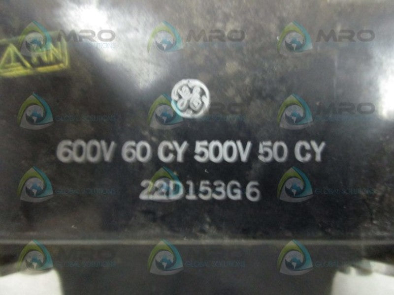 GENERAL ELECTRIC 22D153G6 COIL 600V  UNMP