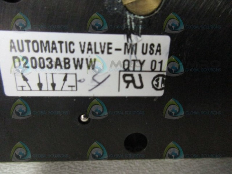 AUTOMATIC VALVE D2003ABWW SOLENOID VALVE  NSNP