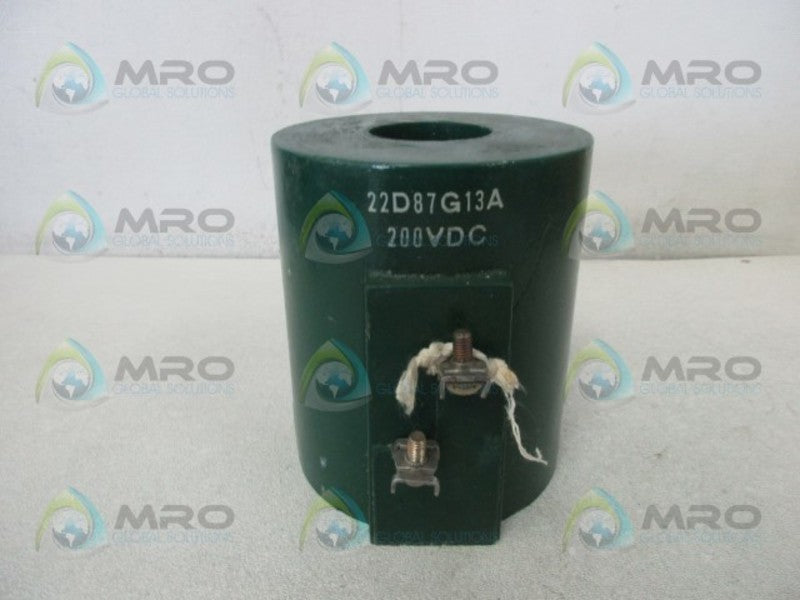 GENERAL ELECTRIC 22D87G13A COIL 200VDC  UNMP