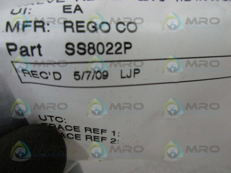 REGO SS8022P EXTERNAL HYDROSTATIC RELIEF VALVE  NSNP