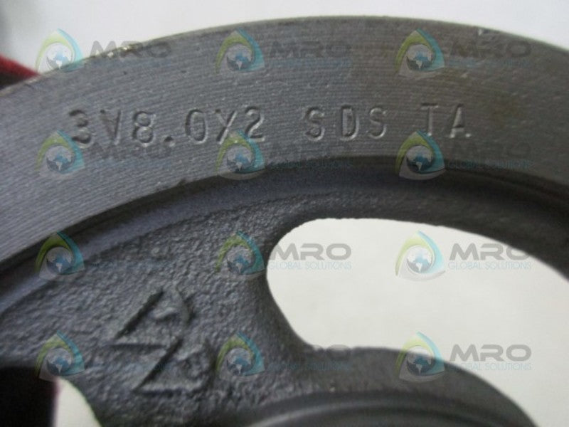 TB WOODS 3V8.0X2 BELT PULLEY  UNMP