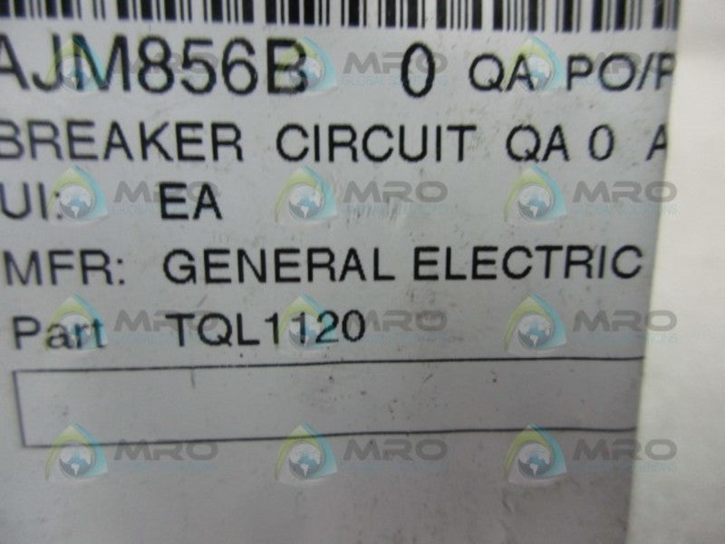 GENERAL ELECTRIC TQL1120 CIRCUIT BREAKER  UNMP