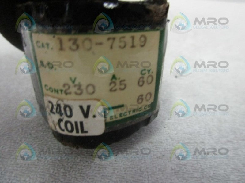 GENERAL ELECTRIC 130-7519 COIL 240V  UNMP