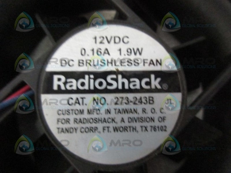 RADIO SHACK 273-243B FAN BRUSHLESS  UNMP