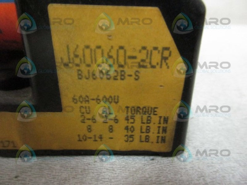 BUSSMANN J60060-2CR FUSE HOLDER 60AMP 2P (AS PICTURED)  UNMP