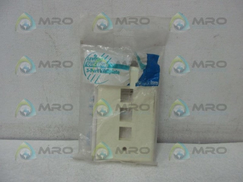 LEVITON R05-41080-3A 3-PORT WALLPLATE  NSNP