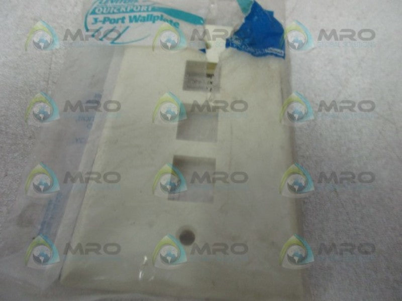 LEVITON R05-41080-3A 3-PORT WALLPLATE  NSNP