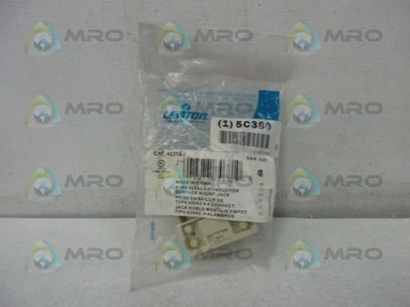 LEVITON 40274-I SURFACE MOUNT JACK  NSMP
