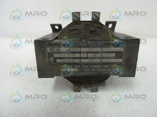 ALLEN BRADLEY 1497-N4 SER. A CONTROL CIRCUIT TRANSFORMER (AS PICTURED)  UNMP