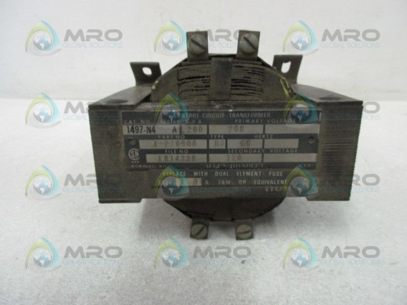 ALLEN BRADLEY 1497-N4 SER. A CONTROL CIRCUIT TRANSFORMER (AS PICTURED)  UNMP