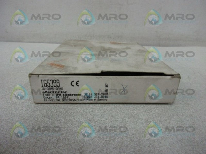 IFM EFECTOR IG5399 INDUCTIVE PROXIMITY SENSOR (AS PICTURED)  NSMP