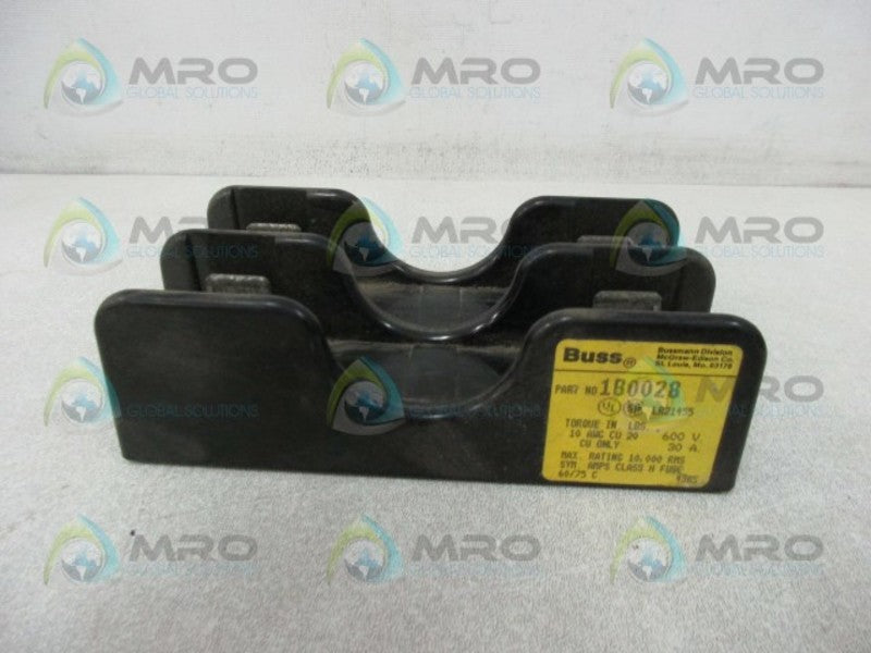 BUSSMANN 1B0028 FUSE BLOCK 30AMP 2POLE  UNMP
