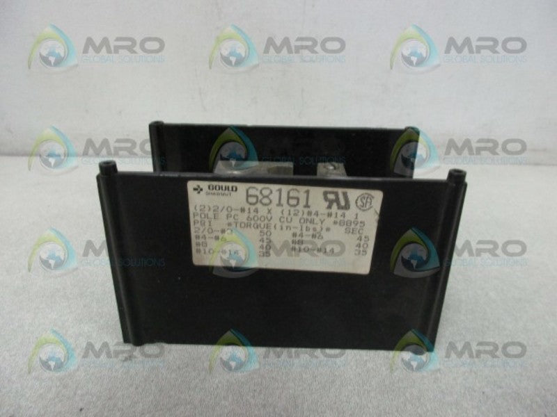 GOULD SHAWMUT 68161 DISTRIBUTION BLOCK  UNMP
