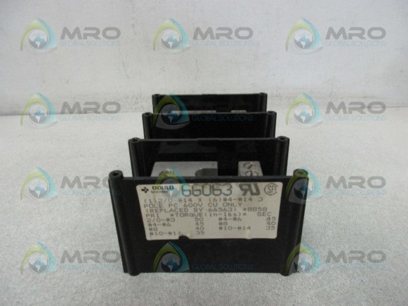 GOULD SHAWMUT 66063 DISTRIBUTION BLOCK (AS PICTURED)  UNMP