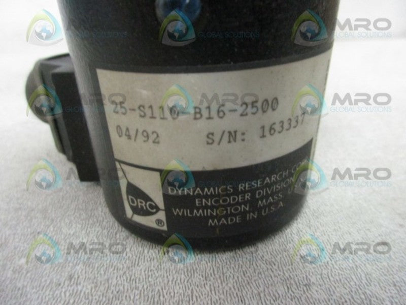 DYNAMICS RESEARCH 25-S110-B16-2500 ENCODER  UNMP