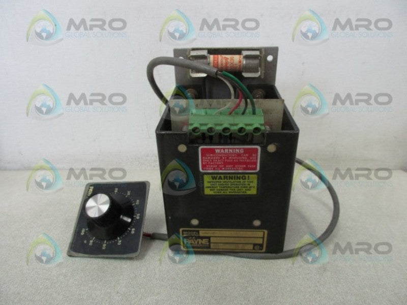 PAYNE ENGINEERING 18D-2-301 VARIABLE TRANSFORMER (AS PICTURED)  UNMP