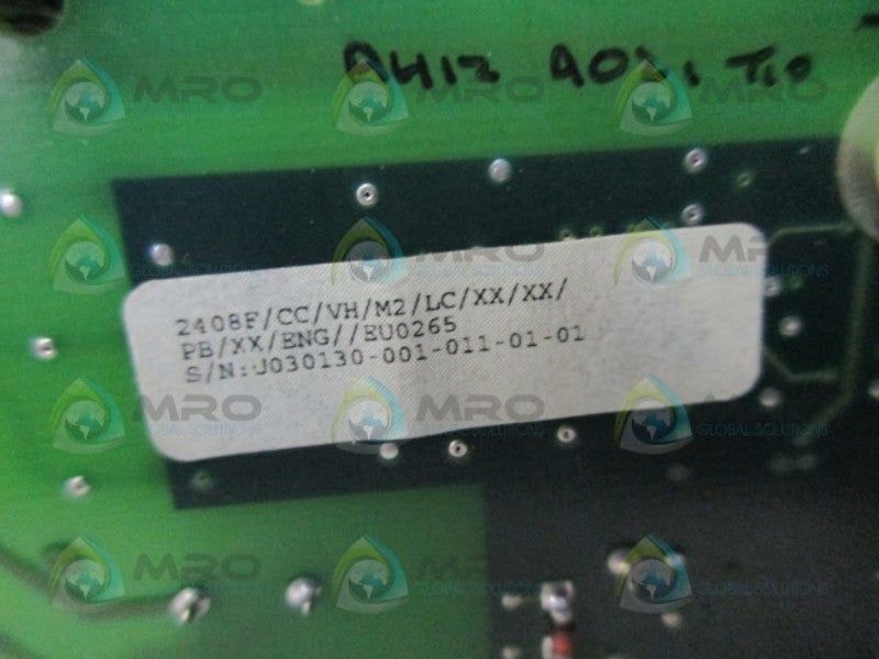 EUROTHERM 2408F/CC/VH/M2 TEEMPERATURE CONTROLLER (AS PICTURED)  UNMP
