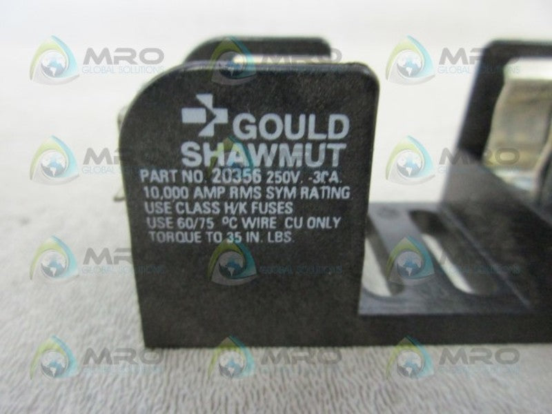 GOULD SHAWMUT 20356 FUSE BLOCK  NSNP