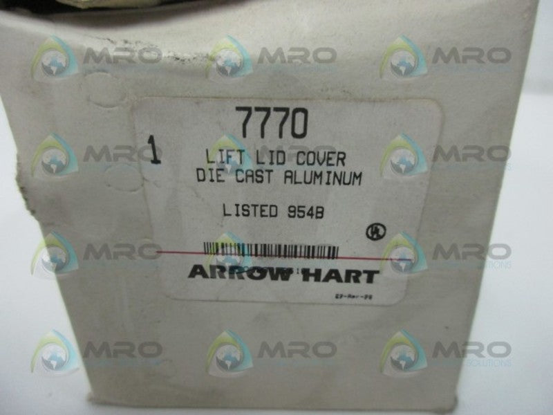 ARROW HART 7770 PLASTIC COVER WITH LIFT LID  NSMP