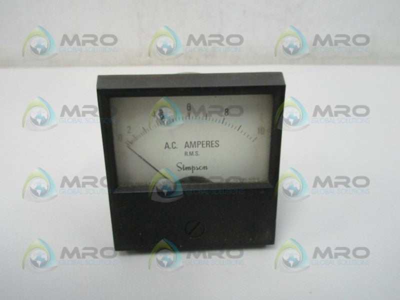 SIMPSON 2152 PANEL METER 0-10 ACA  UNMP