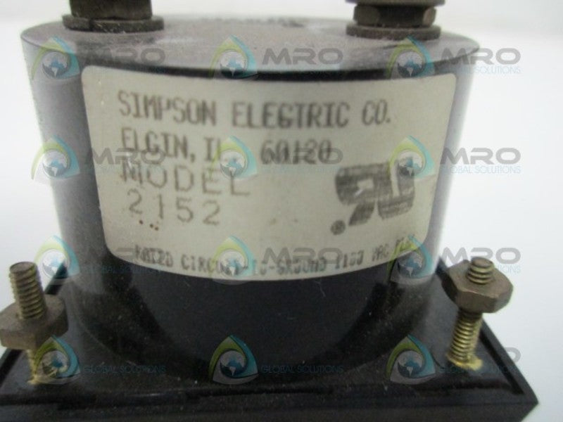 SIMPSON 2152 PANEL METER 0-10 ACA  UNMP