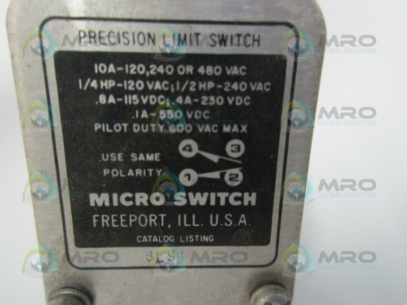 MICRO SWITCH 8LS1 (GREY) (AS PICTURED)  UNMP