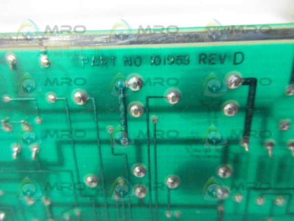 TRACE INSTRUMENTS  101953 REV. D PC BOARD  UNMP