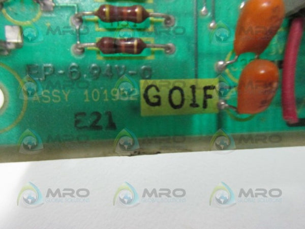 TRACE INSTRUMENTS  101953 REV. D PC BOARD  UNMP