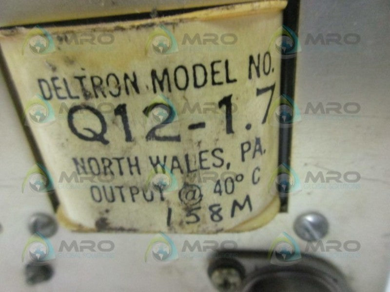 DELTRON Q12-1.7 POWER SUPPLY  UNMP