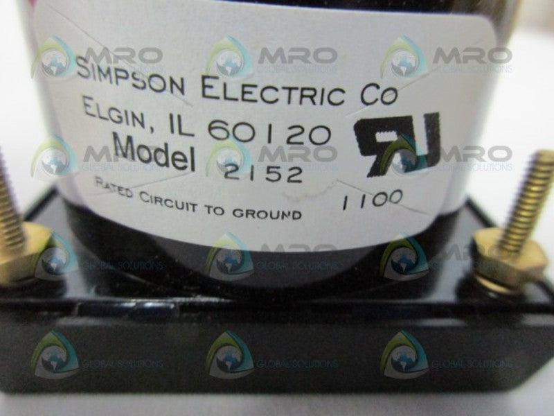 SIMPSON 2152 PANEL METER 0-25 ACA  NSMP