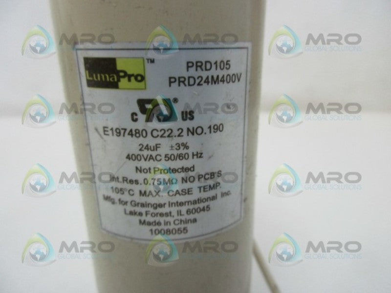 LUMAPRO PRD105 CAPACITOR  UNMP