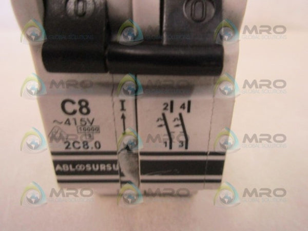 ABL SURSUM 2C8.0 CIRCUIT BREAKER (AS PICTURED)  UNMP