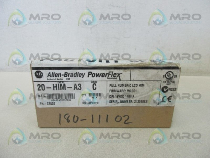 ALLEN BRADLEY 20-HIM-A3 SER. C F/W 6.001 DATE: 2012 * FACTORY SEALED *