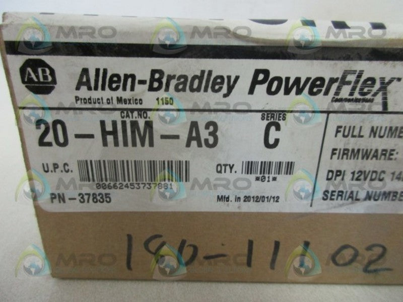 ALLEN BRADLEY 20-HIM-A3 SER. C F/W 6.001 DATE: 2012 * FACTORY SEALED *