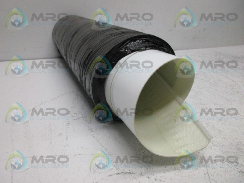L.M.ROBBINS E4/2UO/U2 WHITE FDA 18"W 18.5FT CONVEYOR BELT  NSNP