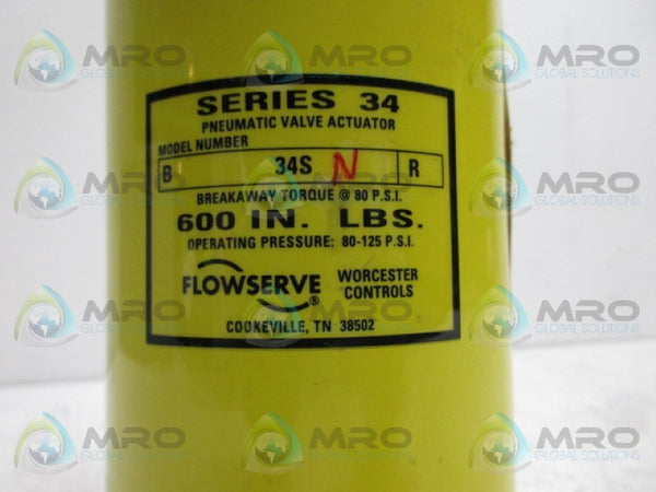 FLOWSERVE B34SNR PNEUMATIC VALVE ACTUATOR * NEW NO BOX *