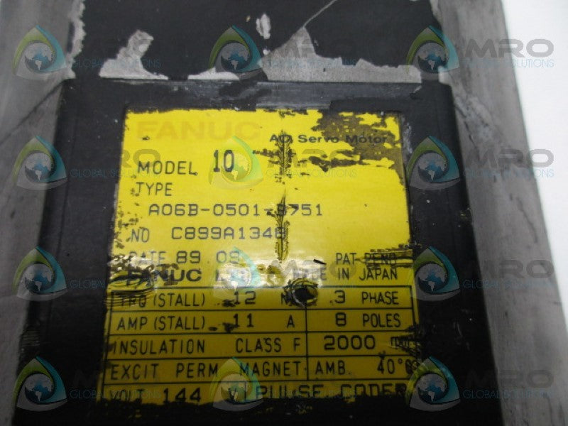 FANUC A06B-0501-B751 144VAC 11A (AS PICTURED) UNMP