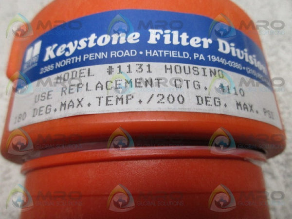 KEYSTONE MODEL 1131 HIGH PRESSURE FILTER * NEW IN BOX *