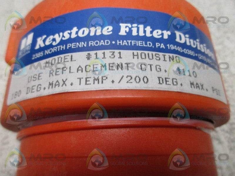 KEYSTONE MODEL 1131 HIGH PRESSURE FILTER * NEW IN BOX *