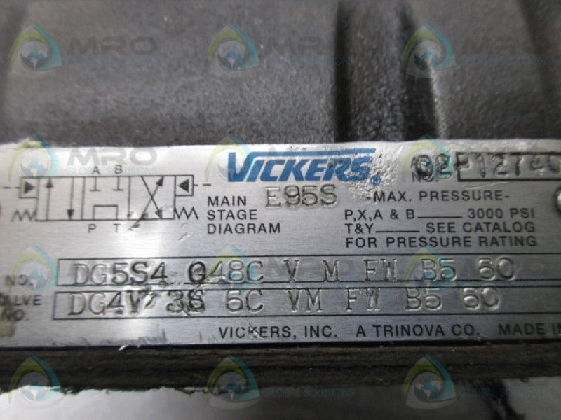 VICKERS DG5S4048CVMFWB560 DIRECTIONAL VALVE  UNMP