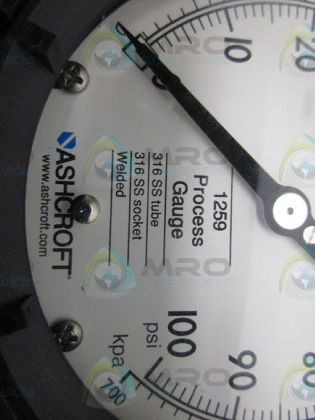 ASHCROFT 1259 PROCESS GAUGE 0-100PSI  NSNP