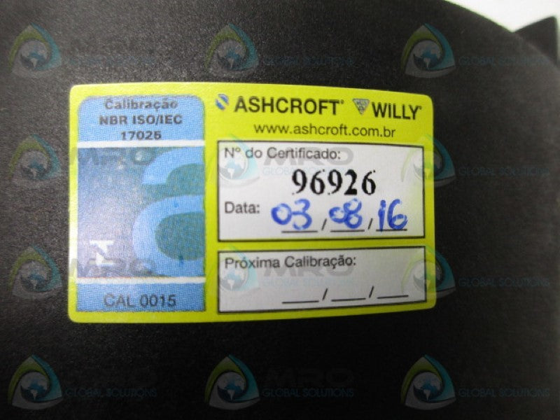 ASHCROFT 1259 PROCESS GAUGE 0-100PSI  NSNP