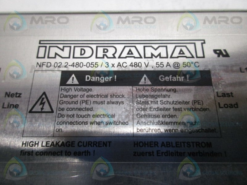 INDRAMAT NFD02.2-480-055 LINE FILTER  NSNP