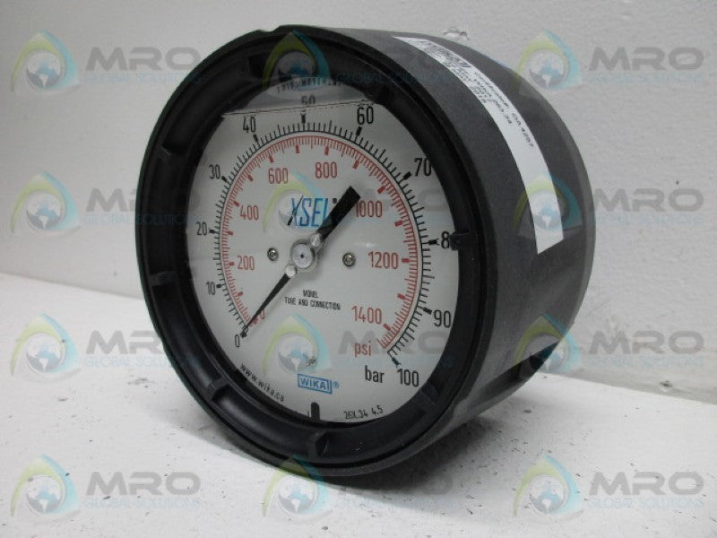 WIKA 52753405 PRESSURE GAUGE 100 BAR PSI 1/2 NPT  NSMP