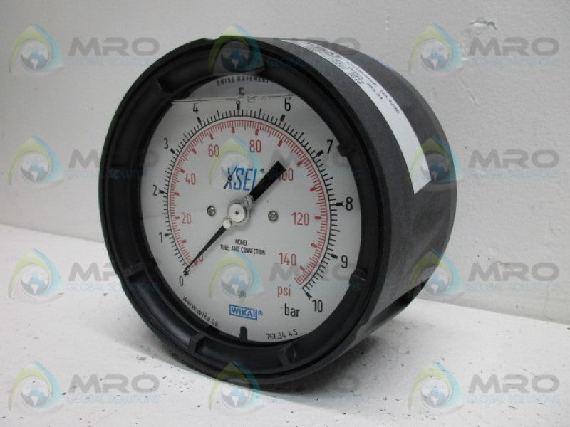 WIKA 52753404 PRESSURE GAUGE 10 BAR PSI 1/2 NPT  NSMP