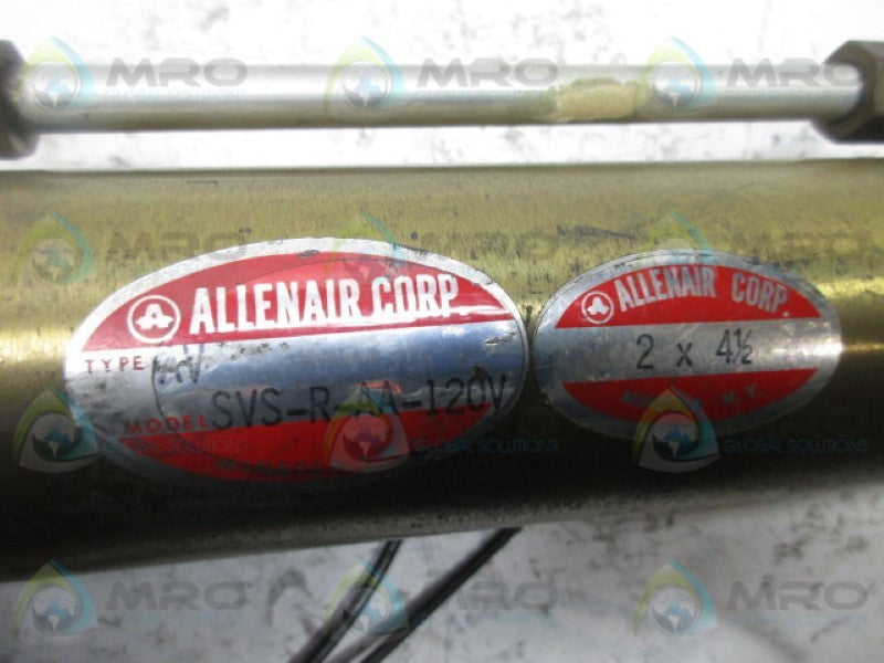 ALLENAIR SVS-R-AA-120V PNEUMATIC CYLINDER  UNMP