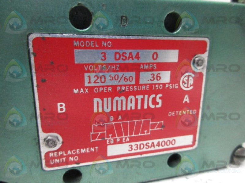NUMATCS 3DSA40 UNMP