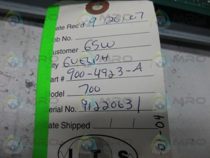 MEDAR 900-4923-A KEYPAD CONTROLLER  UNMP