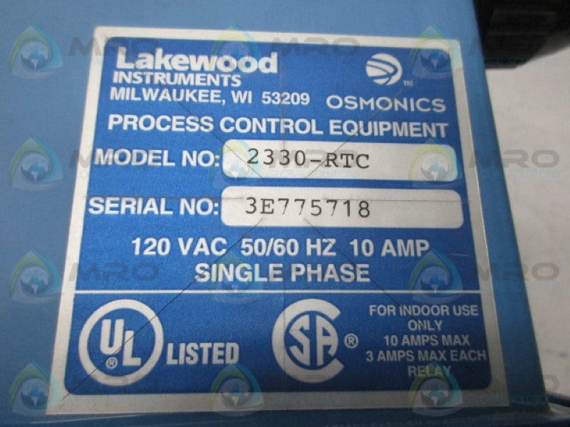 LAKEWOOD 2330-RTC BOILER CONTROLLER  NSNP