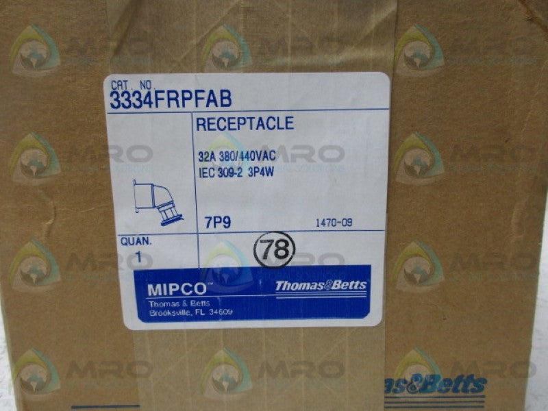 THOMAS & BETTS 3334FRPFAB RECEPTACLE  NSFS